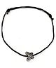 Darshraj Jewels 925 Sterling Silver Butterfly Designer Thread Anklet Bracelet - Black Silver
