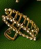 Jewelz Stones Embellished Hair Clutcher - Golden