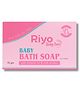 Riyoherb Baby Care Bath Soap for Baby Soft Skin - Almond Oil and Milk Protein - Healthy Baby Skin 75g