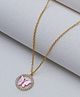 Daizy Stone Embellished Butterfly Pendent Chain - Pink
