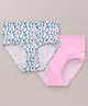 Bella Mama Ecojiva Finish Panties Polka Dots & Floral Print Pack of 2 - Blue Pink