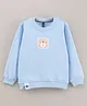 Little Kangaroos Full Sleeves Sweatshirt Bear Print - Blue