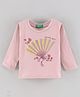 UCB Cotton Knit Full Sleeves Fan Print T-Shirt - Pink