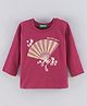 UCB Cotton Knit Full Sleeves Fan Print T-Shirt - Pink