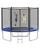 REZNOR Heavy Duty Jumping Mat Indoor/Outdoor Trampoline with Enclosure Net and Spring Cover Padding - Blue