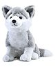 Webby Big Size Plush Husky Dog Stuffed Animal Puppy Soft Toy, Adorable Gifts - Height 35 cm