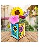 Webby DIY Art & Craft Wooden Blooming Flora Box - Multicolor