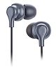 Fingers SoundBoss Wired in Ear Earphone with Mic Sturdy Cable and L-pin Connector - Dark Silver