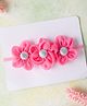 Knotty Ribbons Flower Applique Headband - Pink