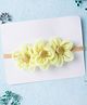 Knotty Ribbons Flower Applique Headband - Neon Green