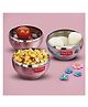 HAZEL Stainless Steel Serving Bowl for Dessert Cereal Smoothie Steel Katori Pack of 3 Silver - 100 ml each