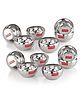 HAZEL Stainless Steel Serving Bowl for Dessert Cereal Smoothie Steel Katori  Pack of 12 - Silver