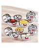 HAZEL Stainless Steel Serving Bowl for Dessert Cereal Smoothie Steel Katori Silver Pack of  12 - 300 ml