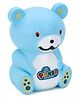Speedage Bear Shaped Money Bank With Keys - Blue & White (Color May Vary)