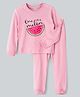 Unicorns Full Sleeves One In A Melon Printed Night Suit -  Pink