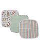 Abracadabra 100% Cotton Muslin Wipes Pack Of 3 Bambi & Friends Print - Multicolor