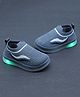 FEETWELL SHOES Wave Self Design LED Party Wear Shoes - Dark Grey