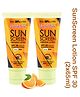 NutriGlow Sunscreen Fairness Lotion SPF 30 Pack of 2 - 65 ml Each