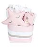 Masilo Organic Cotton Gift Basket Set For Baby's/kids Nursery, Luxury gift hamper, Lightweight and Portable, 0 to 3 Years - Stars - Blue