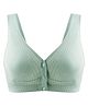 MOMISY Cotton Spandex Wireless Nursing Bra -Green