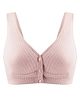 MOMISY Cotton Spandex Wireless Nursing Bra -Pink