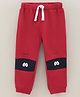 ToffyHouse Lounge and Track Pant Eyes Placement Print - Red