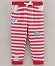 ToffyHouse Full Length Lounge and Track Pant Striped Print - Red