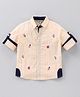 ToffyHouse Full Sleeves Shirt Striped And Embroided - Multicolour
