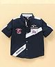 Toffyhouse Full Sleeves Embroidery Print Shirt - Navy Blue