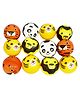 Asera Soft Foam Sponge Balls Animal Cartoon Prints Pack of 12 - Multicolor