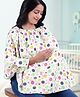 ZOE Multi Purpose Cotton Breast Feeding Nursing Cover Polka print- White