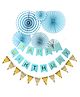 Bubble Trouble Happy Birthday Decoration KIt Blue - Pack Of 8