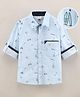 Brats And Dolls Cotton Full Sleeves Shirt Striped - Blue