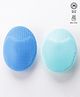 Face Cleansing Brush Pack of 2 - Blue and Green