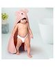 Theoni Bamboo Hooded Bath Towel - Peach