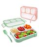 Sanishth Leak Proof 4 Compartment Lunch Box Safe Food Containers with Spoon  (Color as per availability)