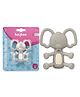 Baybee Elephant BPA Free Silicone Teether for Baby - Grey