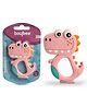 Baybee Dinosaur Shape BPA Free Silicone Teether - Pink