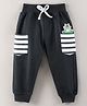Mini Taurus Full Length Joggers Bear Patch - Grey