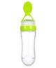 Little Hunk Squeezy Silicone Food Feeder Bottle with Dispensing Spoon - Multicolour (colour may vary)
