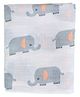 SYGA Cotton Towel Elephant Print - Grey