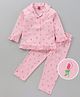 Wow Clothes Full Sleeves Night Suit Floral Print - Light Pink