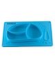 B4Brain Silicone Rabbit Finger Self Feeding Plate - Blue