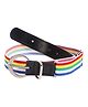 Kid-O-World Buckle Closure Striped Print Belt - Multi Color