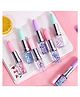 New Pinch Lipstick Shape Gel Pen with Glitter Pack of 6 - Multicolor
