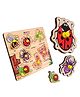 Mingkids Insects Wooden Puzzles Multicolor - 7 Pieces