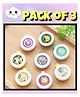 MIHAR ESSENTIALS Mosquito Repellent Keychain Button Badge 100% Natural Component Outdoor and Indoor Protection Pack of 3 - Multicolour