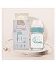 R for Rabbit First Feed Baby Glass Feeding Bottle 120ml with Anti-Colic Wide Neck, BPA Free Soft Silicone Nipple, Milk Feeder for New Born/Infants/Toddler Kids of 0 Month+ (Sea Green)