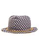 Nino Bambino All Over Flower Printed 100% Organic Cotton Hat - Grey