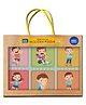 Mini Leaves Wooden Emotions 2 Piece Puzzle Multicolor- 12 Pieces